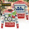 Custom Name Grinch x US Navy Ugly Sweater V1