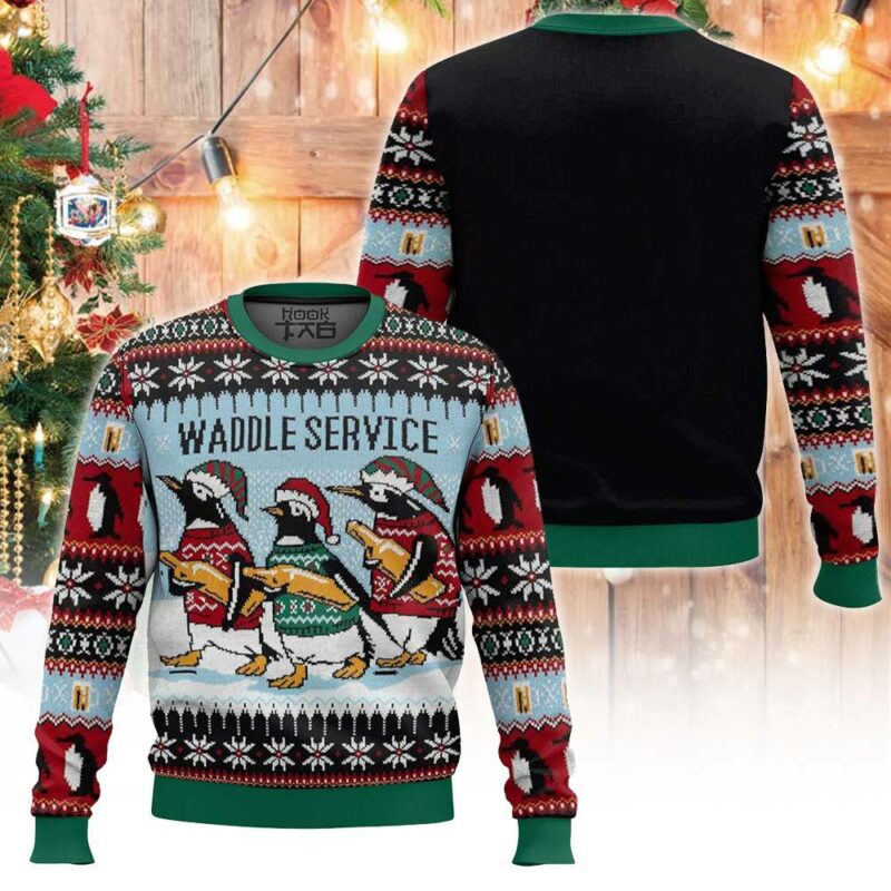 Waddle Service Christmas Ugly Sweater