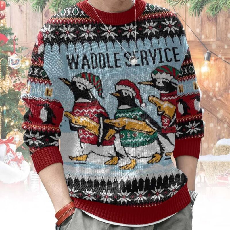 Waddle Service Christmas Ugly Sweater