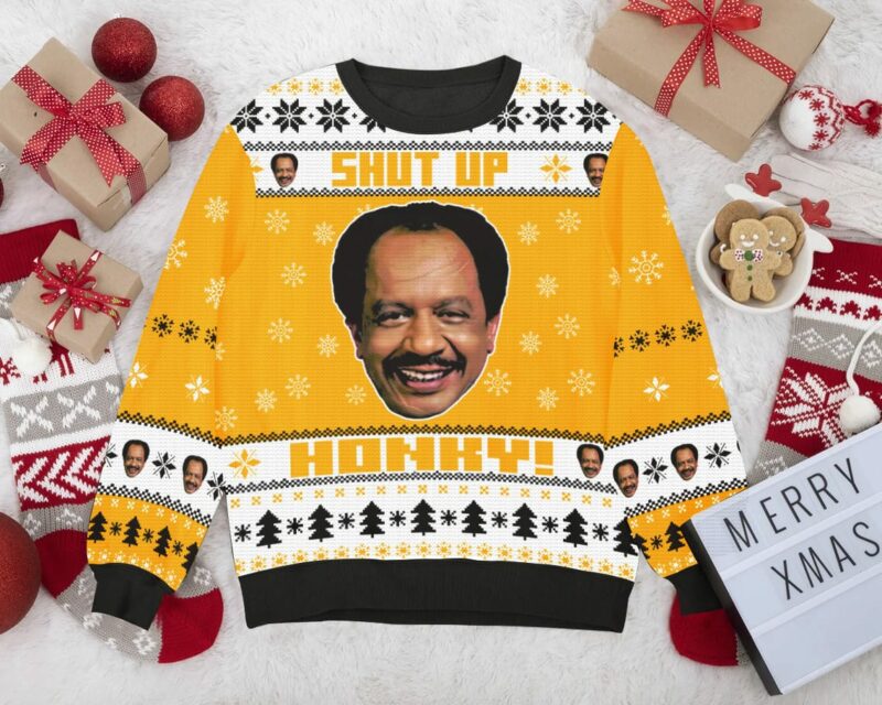 The Jeffersons, George Jefferson Shut up Honkey Ugly Sweater