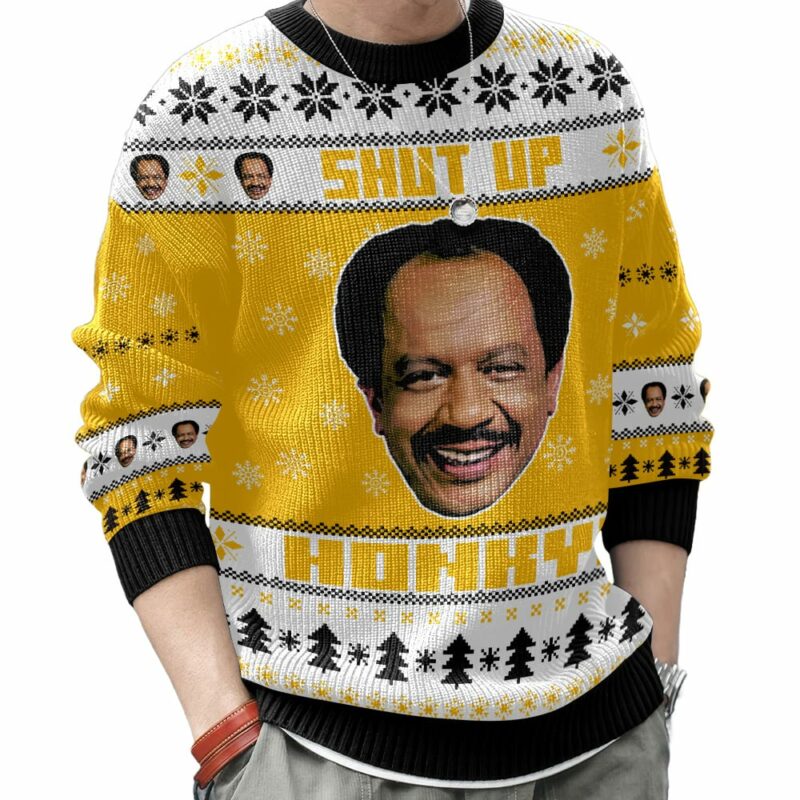 The Jeffersons, George Jefferson Shut up Honkey Ugly Sweater