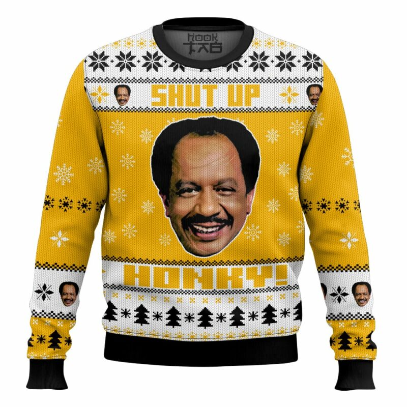 The Jeffersons, George Jefferson Shut up Honkey Ugly Sweater