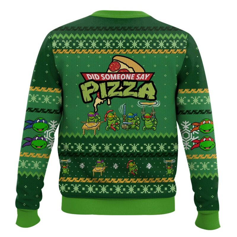 Did someone say Pizza, Teenage Mutant Ninja Turtles Ugly Christmas Sweater