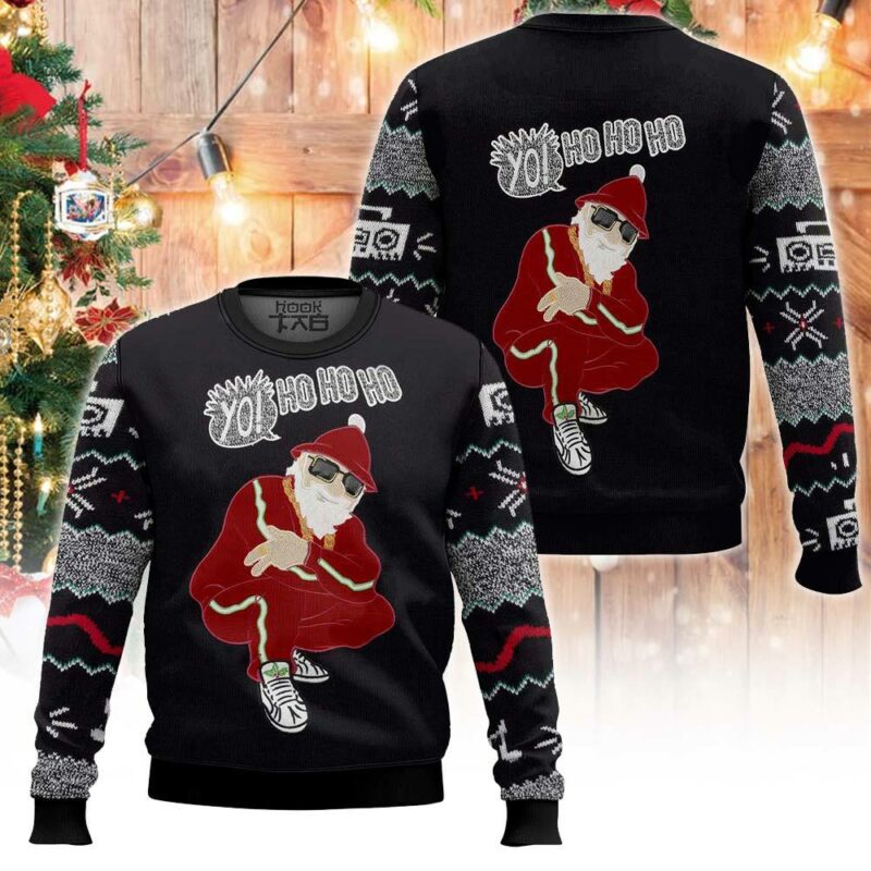 Hip hop Santa Christmas Ugly Sweater