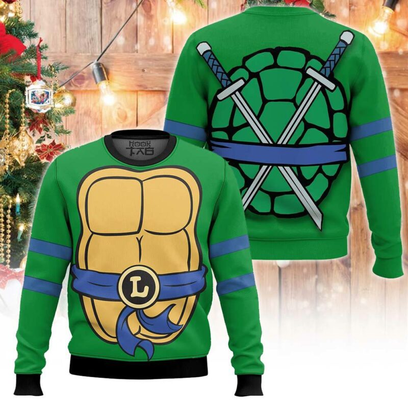 Leo Outfit Teenage Mutant Ninja Turtles Ugly Christmas Sweater