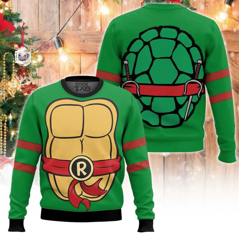 Rap Outfit Teenage Mutant Ninja Turtles Ugly Christmas Sweater