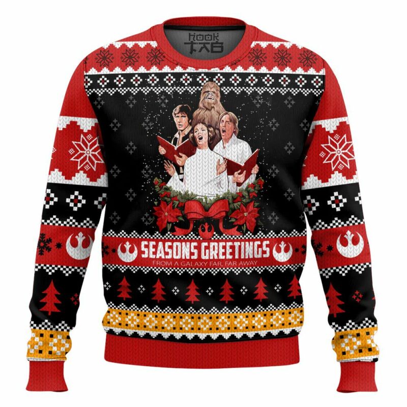 Seasons Greetings, Starwar Christmas Ugly Sweater