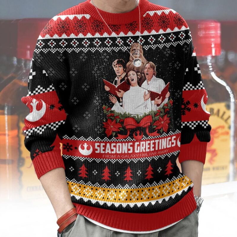 Seasons Greetings, Starwar Christmas Ugly Sweater