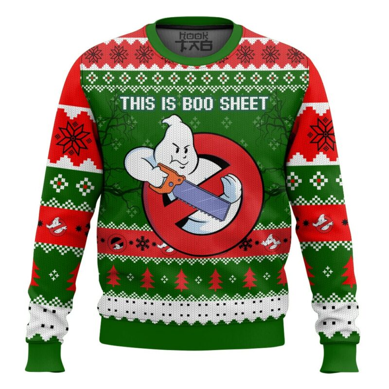 Ghostbusters, This is boo sheet Christmas Ugly Sweater