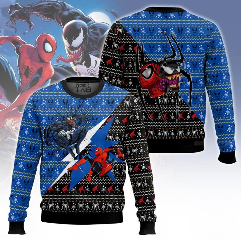 Spider-man vs Venom Ugly Sweater