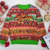 Pixel Street Fighter Ugly Christmas Sweater