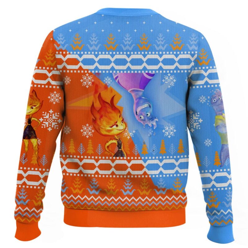 Ember and Wave, Elemental Christmas Ugly Sweater