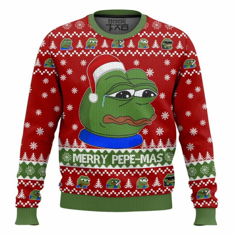 Merry Pepe-mas Christmas Ugly Sweater