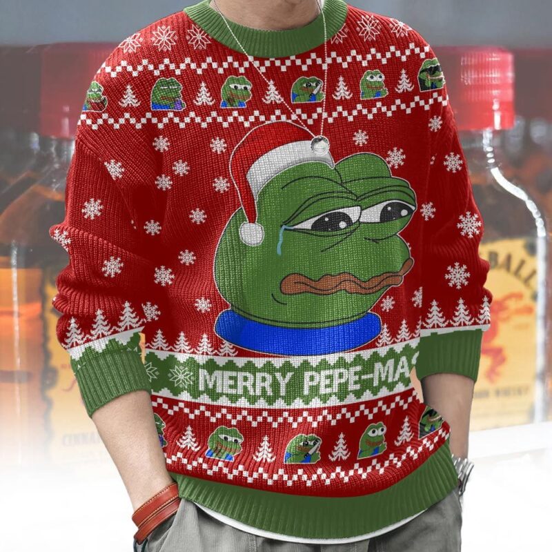 Merry Pepe-mas Christmas Ugly Sweater