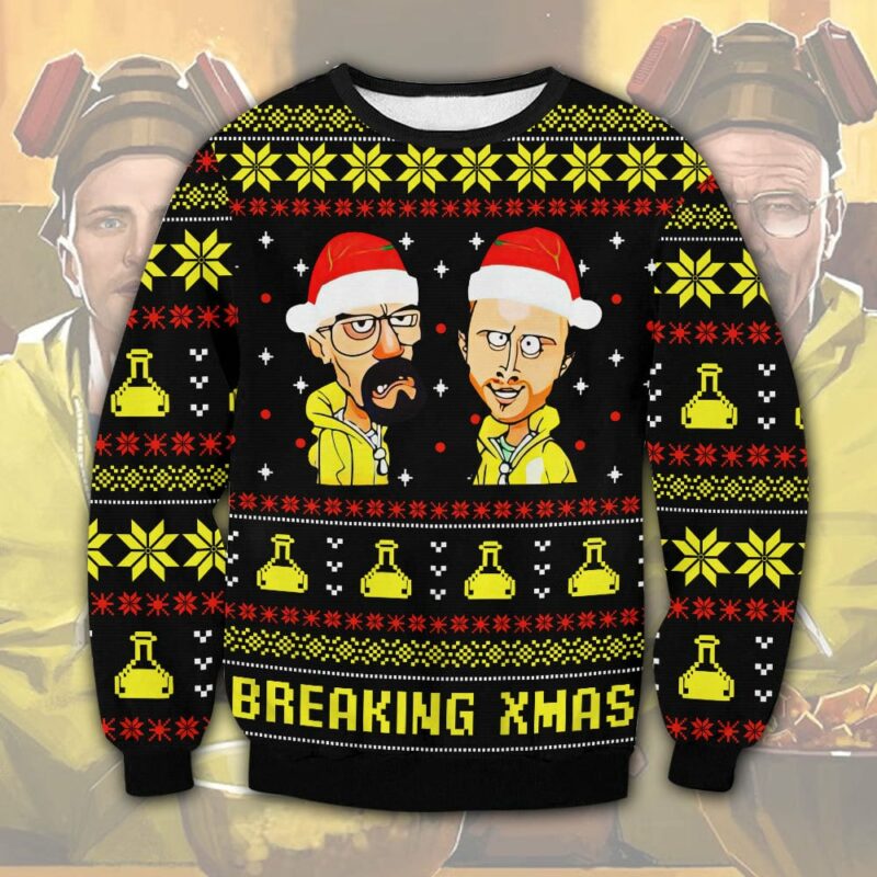 Breaking Bad Breaking Xmas Ugly Sweater