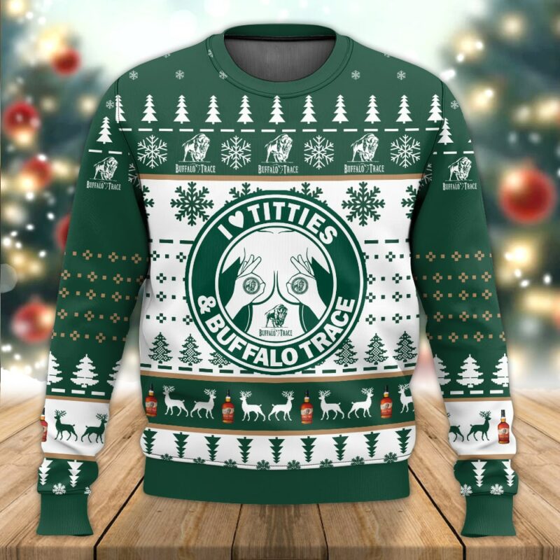 Buffalo Trace Titties Funny Ugly Sweater