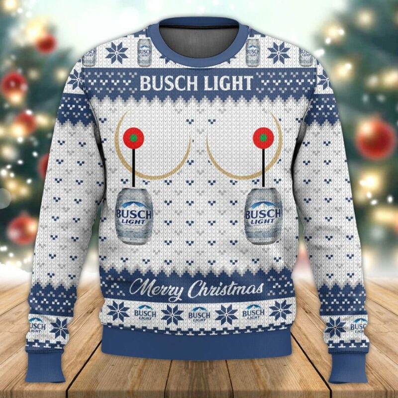 Busch Light Titties Funny Ugly Sweater