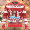 Budweiser It's The Most Wonderful Time For A Beer Ugly Sweater