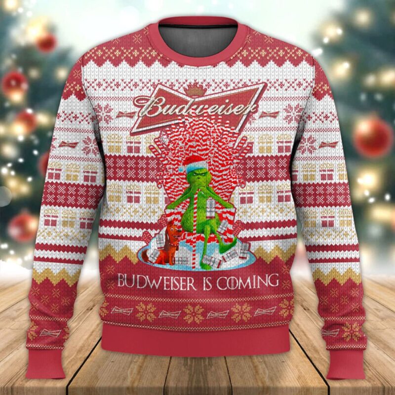 Budweiser Is Coming Ugly Sweater