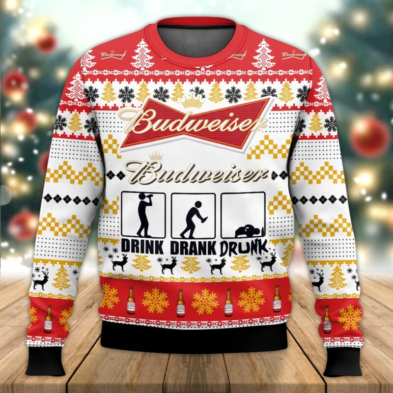 Budweiser Drunk Ugly Sweater