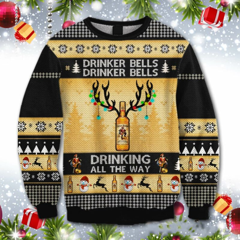 Captain Morgan Drinker Bells Ugly Sweater