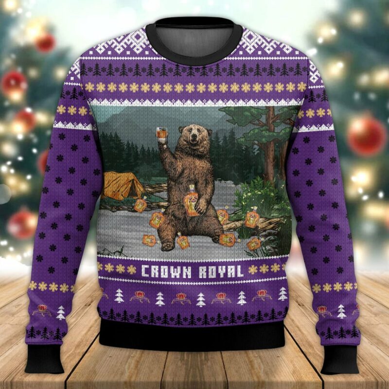 Crown Royal Bear Ugly Sweater