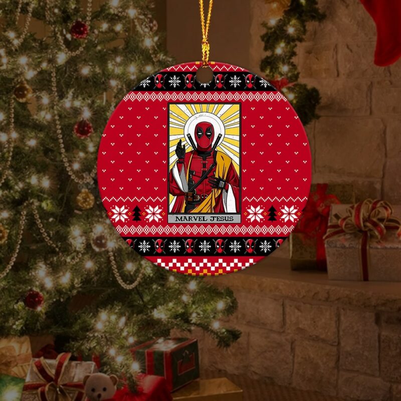 Marvel Jesus Deadpool Acrylic Ornament