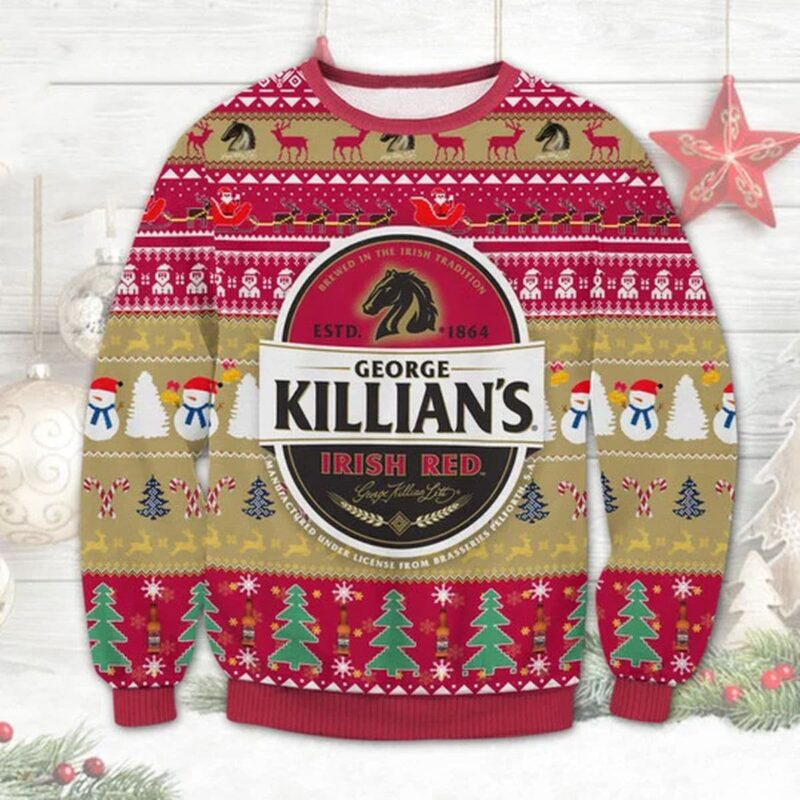 George Killian’s Irish Red 3D Christmas Sweater