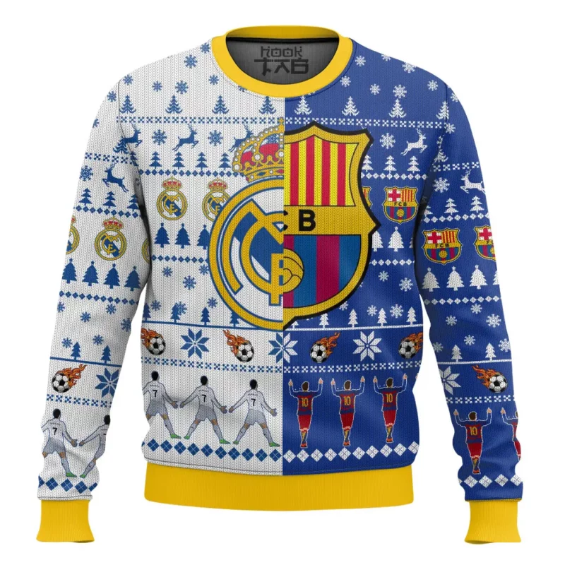 EL CLASICO Barcelona Real Madrid Ugly Sweater