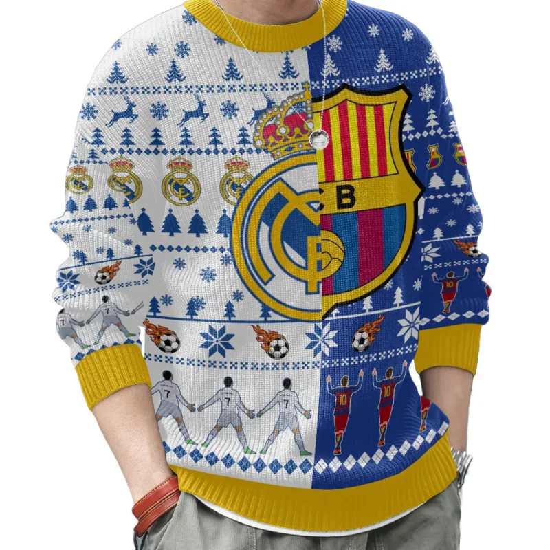 EL CLASICO Barcelona Real Madrid Ugly Sweater