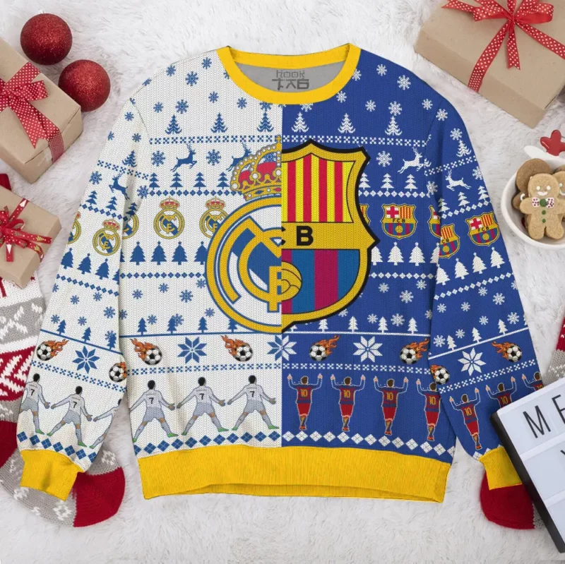 EL CLASICO Barcelona Real Madrid Ugly Sweater