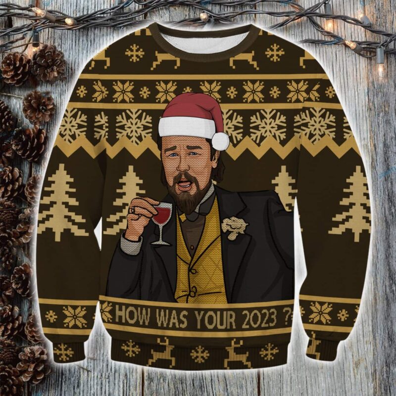 Leonardo Dicaprio How Was Your 2024 Ugly Christmas Sweater