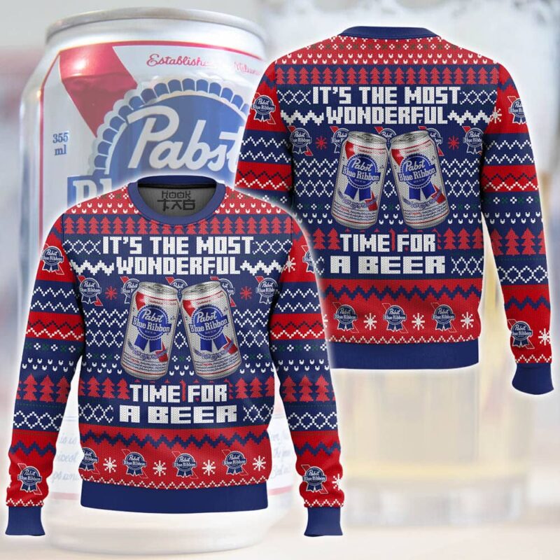 It's the Most Wonderful time for a Pabst Blue Ribbon Ugly Sweater