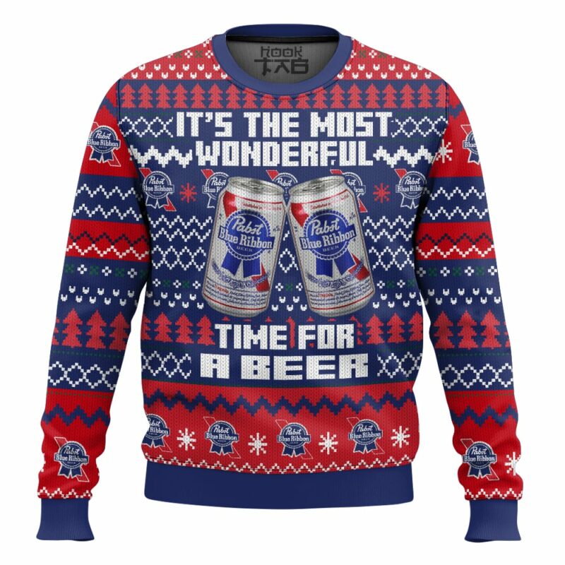 It's the Most Wonderful time for a Pabst Blue Ribbon Ugly Sweater