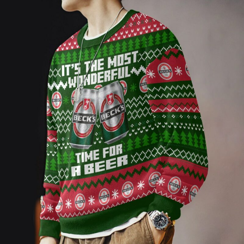 Beck's It’s the Most Wonderful time for a Beer Ugly Sweater