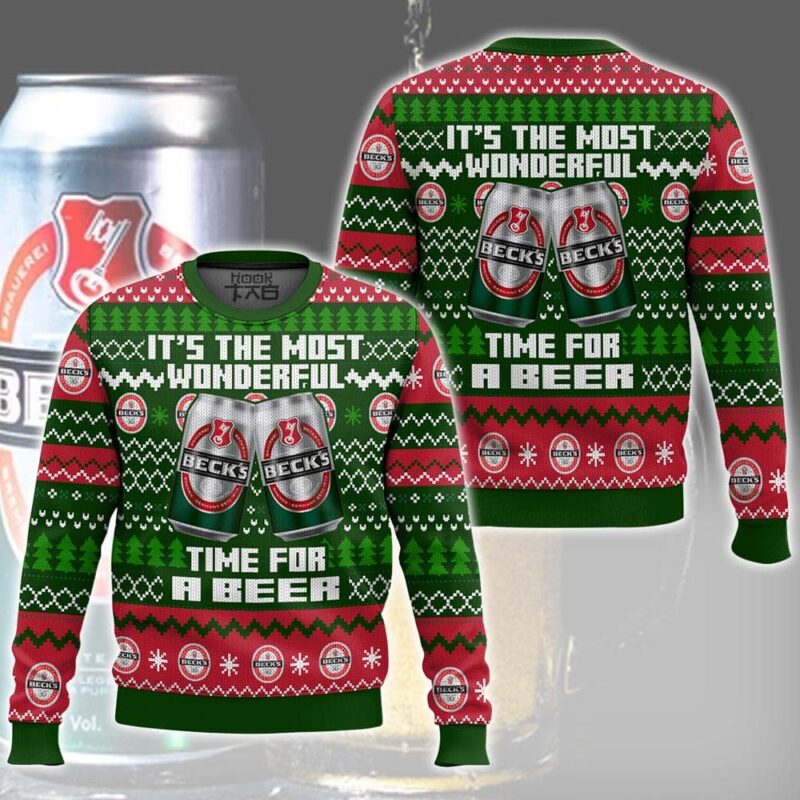 Beck's It’s the Most Wonderful time for a Beer Ugly Sweater