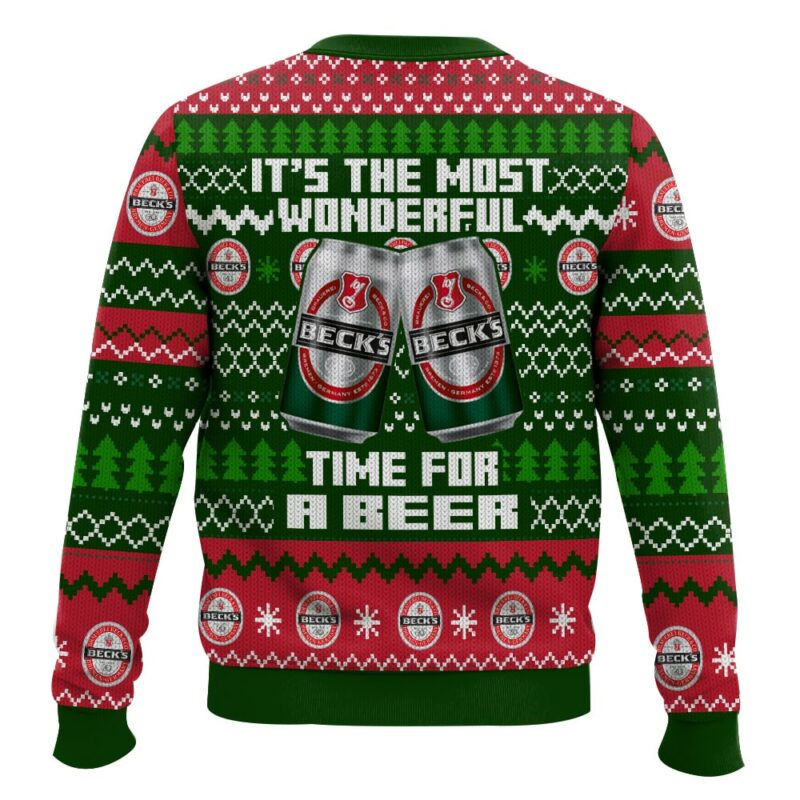 Beck's It’s the Most Wonderful time for a Beer Ugly Sweater