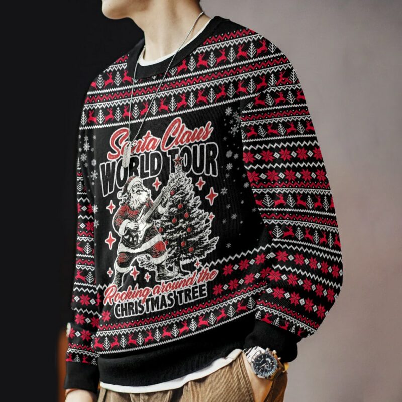 Santa Claus World Tour Ugly Sweater