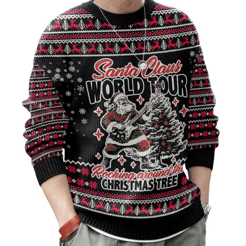 Santa Claus World Tour Ugly Sweater