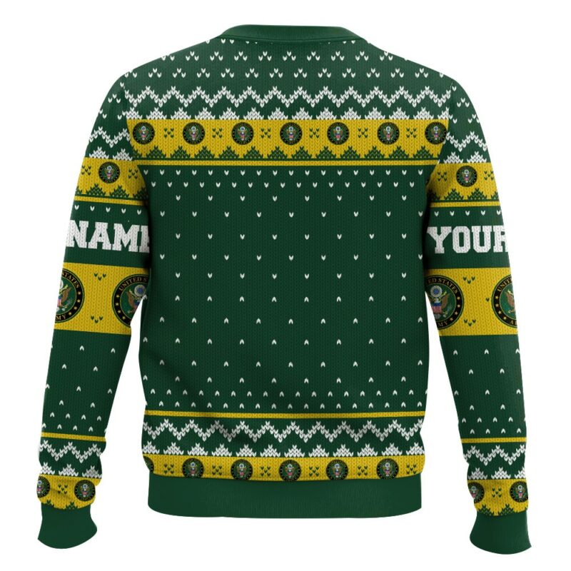 Custom Name US Army Ugly Sweater