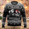 Nightmare Before Xmas Jack Sally Funny Couples Ugly Christmas Sweater