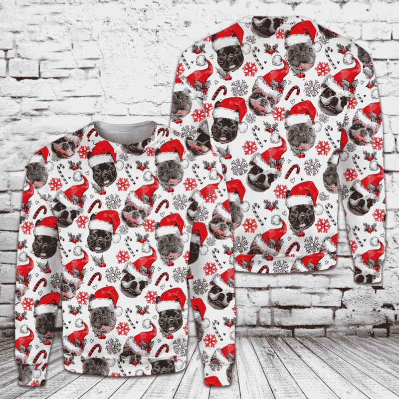 French Bulldog Ugly Christmas Sweater For Christmas Day