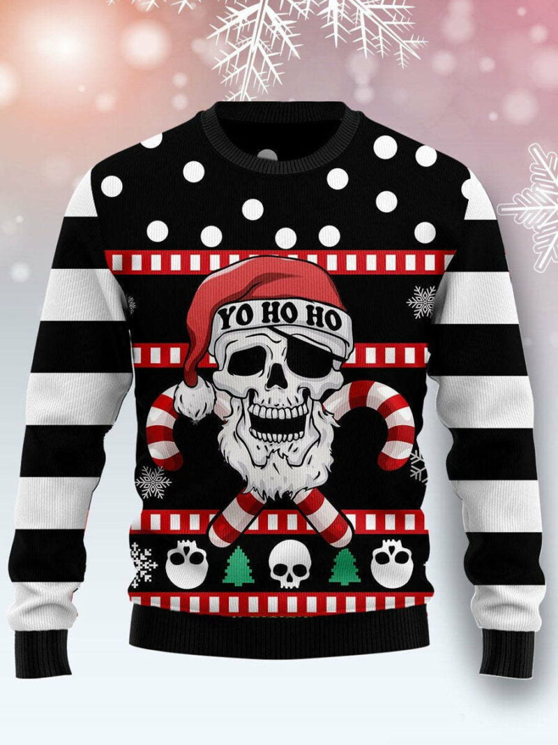 Skull Santa Ugly Christmas Sweater