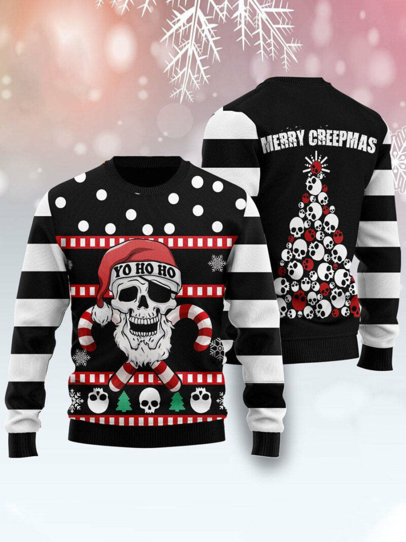 Skull Santa Ugly Christmas Sweater