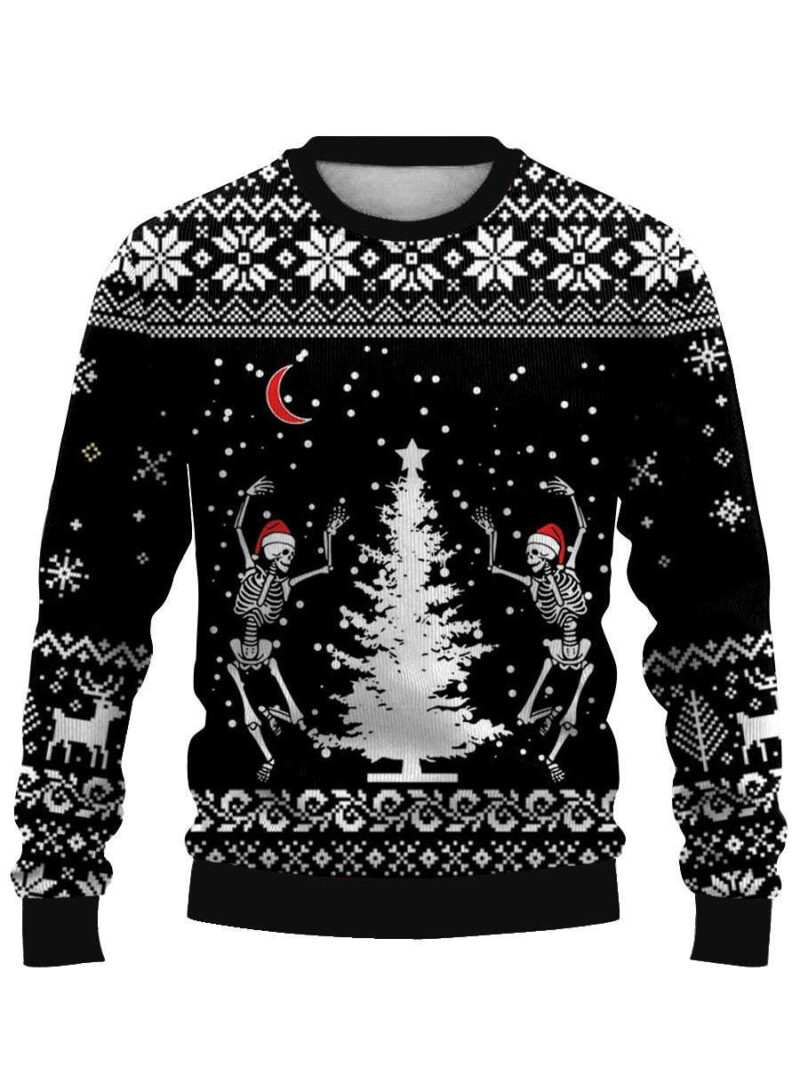 Fun Dancing Devil Casual Ugly Christmas Sweater