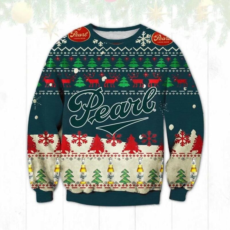 Pearl Larger Beer Ugly Sweater