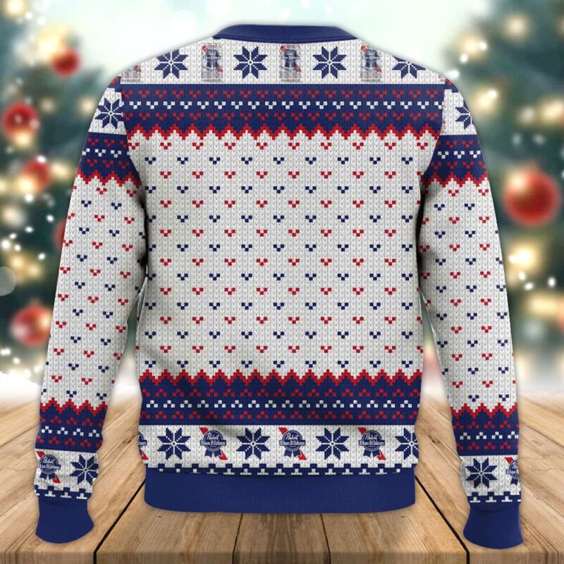 Pabst Blue Ribbon Ugly Christmas Sweater