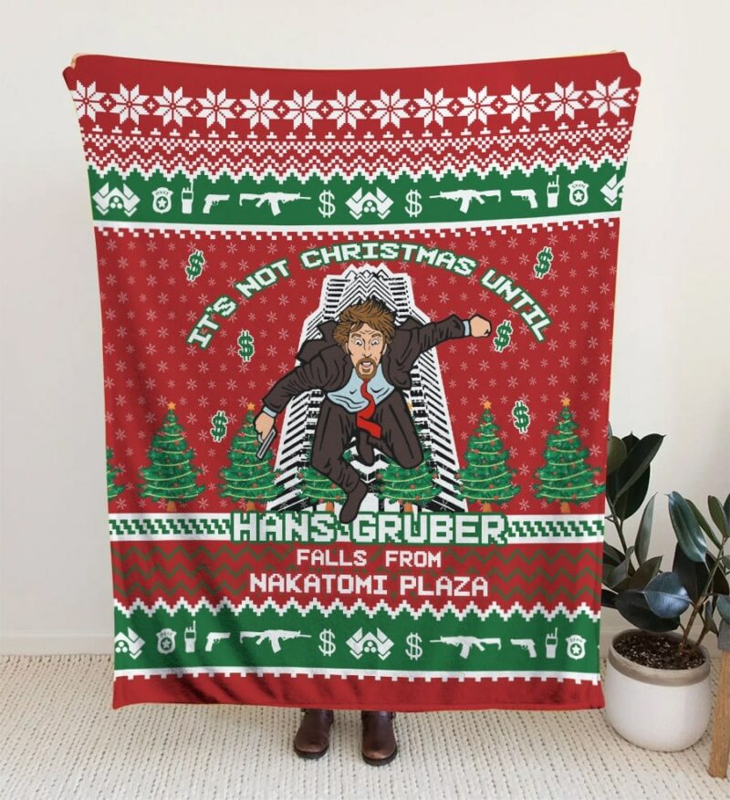 Hans Gruber Fall Nakatomi Plaza Die Hard Blanket