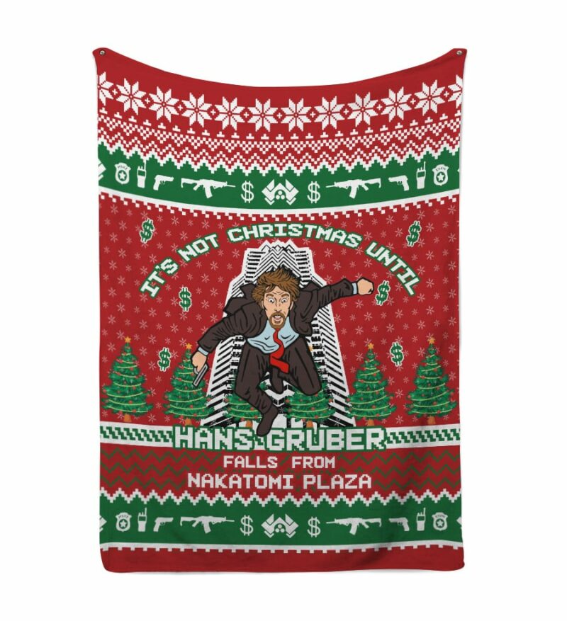 Hans Gruber Fall Nakatomi Plaza Die Hard Blanket