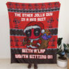 Deadpool Jolly Red Guy Blanket